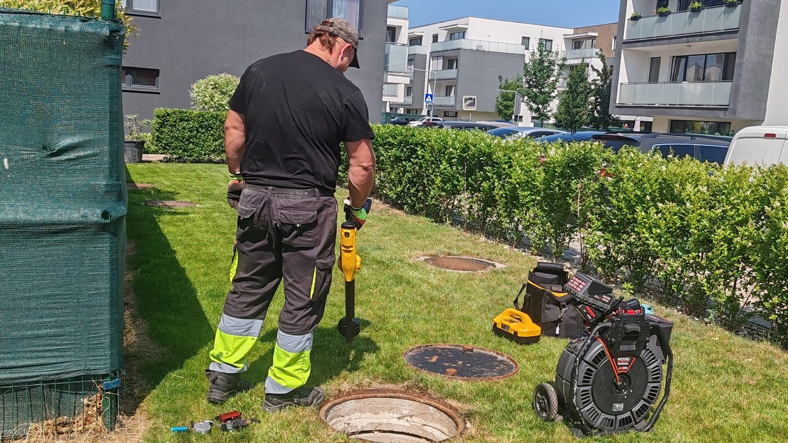 Krtkovanie, čistenie kanalizácie a lokalizácia únikov — realizácia Lokal Servis